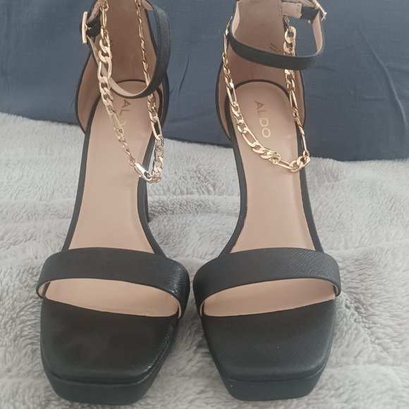 Aldo ScarletteChain Black Stilettos - Picture 4 of 7